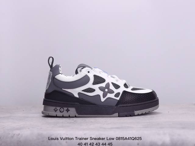 公司级全新lv路易威登louis Vuitton Trainer Sneaker Low休闲运动文化百搭板鞋 尺码:40-45 xm0815Q625