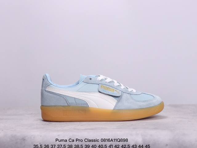 真标彪马 Puma Ca Pro Classic 百搭单品彪马复古休闲鞋经典男女板鞋，搭配精心设计的配色组合，营造浓郁的复古氛围。鞋面打孔细节,提升穿着时的舒适