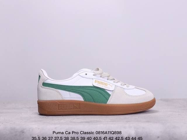 真标彪马 Puma Ca Pro Classic 百搭单品彪马复古休闲鞋经典男女板鞋，搭配精心设计的配色组合，营造浓郁的复古氛围。鞋面打孔细节,提升穿着时的舒适