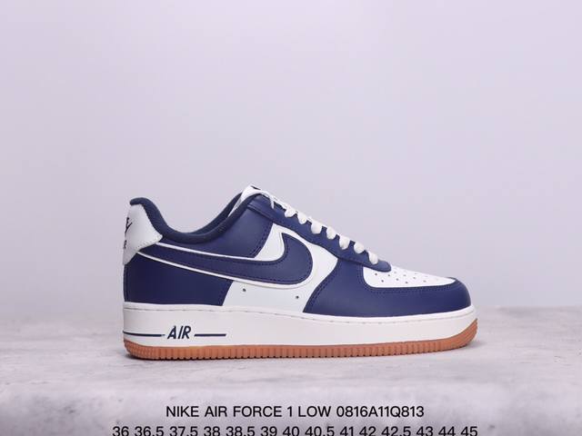 真标耐克nike Air Force 1 Low空军一号低帮百搭休闲运动板鞋。柔软、弹性十足的缓震性能和出色的中底设计，横跨复古与现代的外型结合，造就出风靡全球