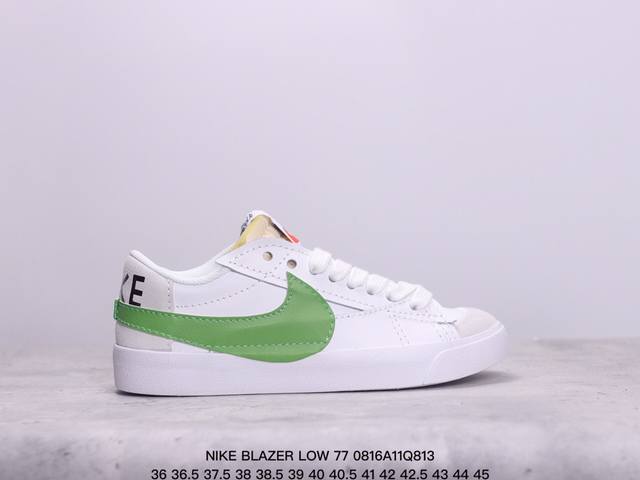 nike耐克blazer Low 77大勾男女鞋休闲经典复古低帮运动板鞋 紫色大勾 货号：Dq1470-167 尺码：如图所示 xm0816Q813