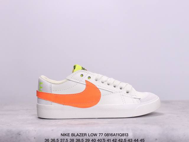 nike耐克blazer Low 77大勾男女鞋休闲经典复古低帮运动板鞋 紫色大勾 货号：Dq1470-167 尺码：如图所示 xm0816Q813