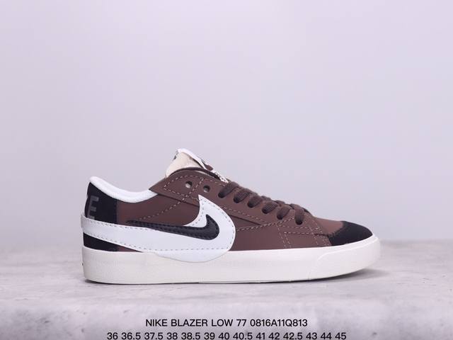 nike耐克blazer Low 77大勾男女鞋休闲经典复古低帮运动板鞋 紫色大勾 货号：Dq1470-167 尺码：如图所示 xm0816Q813