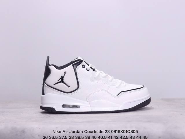 真标耐克nike Air Jordan Courtside 23迈克尔 乔丹aj3代简版中帮复古休闲运动文化篮球鞋 货号:At0057-200 尺码：36 36