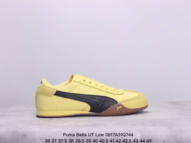 彪马puma Bella Ut Low 贝拉ut系列低帮薄底德训复古风经典百搭休闲慢跑鞋“皮革米白黑”402186 01 尺码：36-45 半 xm0817Q7