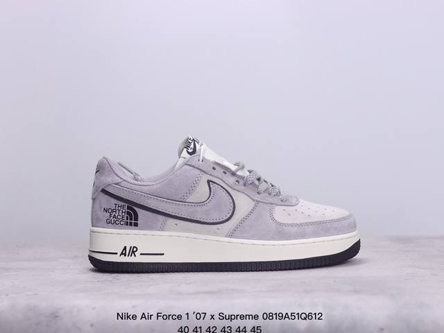 nike Air Force 1 ′07 X Supreme 联名款 耐克空军一号低帮板鞋 牛皮材质 Size:40-45 xm0819Q612