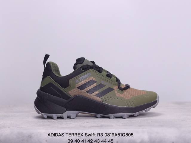 adidas阿迪达斯 Terrex Swift R3 Gtx耐磨大底 防滑透气 越野丛林 越野登山户外运动鞋 xm0819Q514