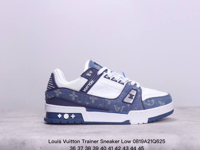 公司级全新lv路易威登louis Vuitton Trainer Sneaker Low休闲运动文化百搭板鞋 尺码:如图 xm0820Q625 - 点击图像关闭