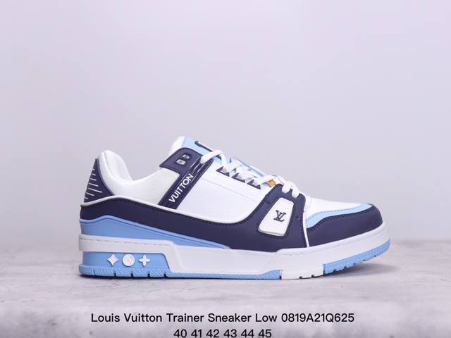 公司级全新lv路易威登louis Vuitton Trainer Sneaker Low休闲运动文化百搭板鞋 尺码:如图 xm0820Q625