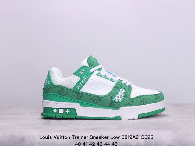 公司级全新lv路易威登louis Vuitton Trainer Sneaker Low休闲运动文化百搭板鞋 尺码:如图 xm0820Q625