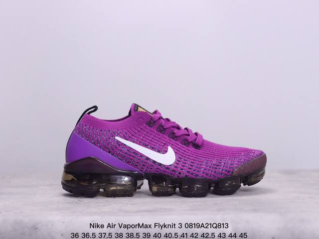 真标nike Air Vapormax Flyknit 3耐克全掌大气垫透气跑步鞋 货号:Aj6900-012 尺码:36 36.5 37.5 38 38.5