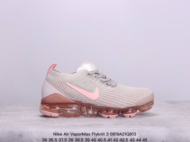 真标nike Air Vapormax Flyknit 3耐克全掌大气垫透气跑步鞋 货号:Aj6900-012 尺码:36 36.5 37.5 38 38.5