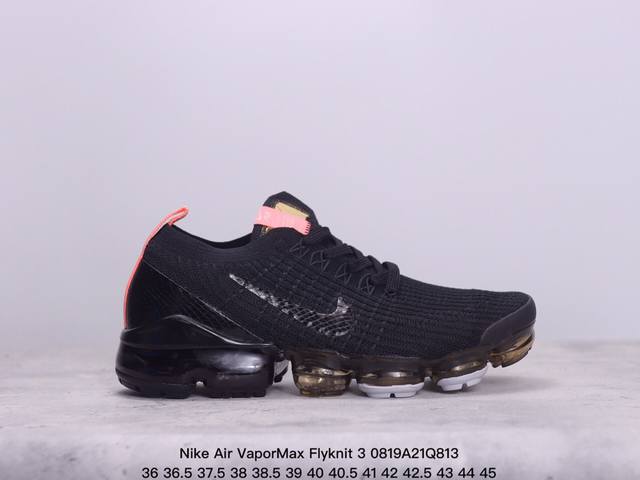 真标nike Air Vapormax Flyknit 3耐克全掌大气垫透气跑步鞋 货号:Aj6900-012 尺码:36 36.5 37.5 38 38.5