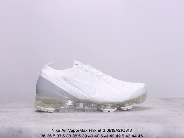 真标nike Air Vapormax Flyknit 3耐克全掌大气垫透气跑步鞋 货号:Aj6900-012 尺码:36 36.5 37.5 38 38.5