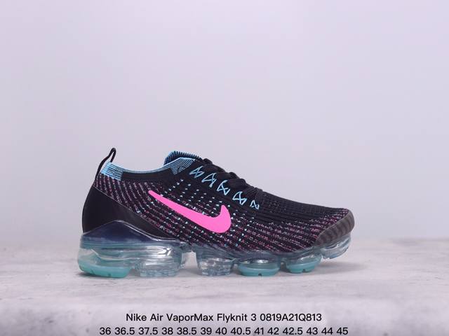 真标nike Air Vapormax Flyknit 3耐克全掌大气垫透气跑步鞋 货号:Aj6900-012 尺码:36 36.5 37.5 38 38.5