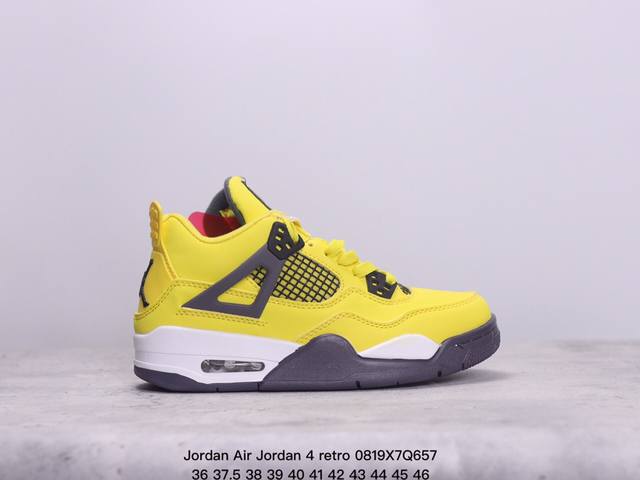 jordan Air Jordan 4 Retro 初号机潮流 中帮复古篮球鞋男女款 xm0820Q657