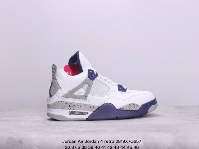 jordan Air Jordan 4 Retro 初号机潮流 中帮复古篮球鞋男女款 xm0820Q657