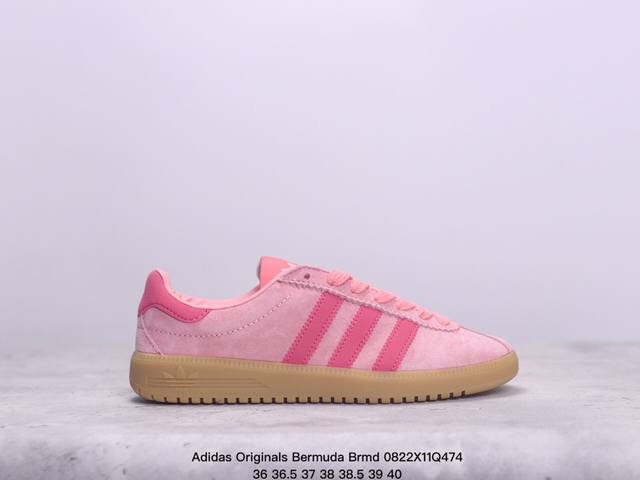 公司级adidas Originals Bermuda Brmd 时尚复古 耐磨轻便 低帮板鞋 货号:Ih0301 尺码:36 36.5 37 38 38.5