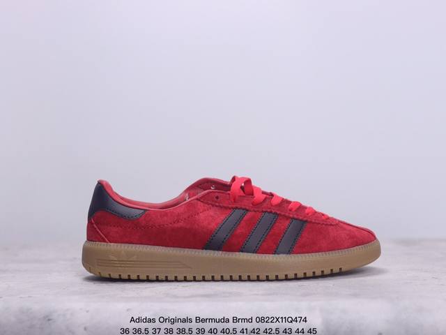 公司级adidas Originals Bermuda Brmd 时尚复古 耐磨轻便 低帮板鞋 货号:Ih0301 尺码:36 36.5 37 38 38.5