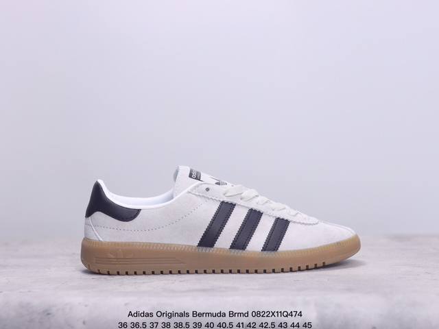 公司级adidas Originals Bermuda Brmd 时尚复古 耐磨轻便 低帮板鞋 货号:Ih0301 尺码:36 36.5 37 38 38.5