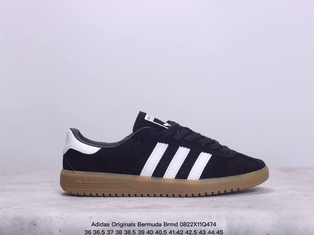 公司级adidas Originals Bermuda Brmd 时尚复古 耐磨轻便 低帮板鞋 货号:Ih0301 尺码:36 36.5 37 38 38.5