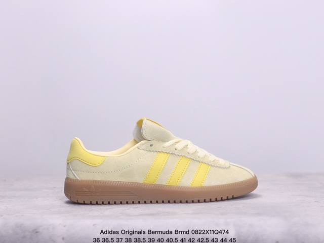 公司级adidas Originals Bermuda Brmd 时尚复古 耐磨轻便 低帮板鞋 货号:Ih0301 尺码:36 36.5 37 38 38.5