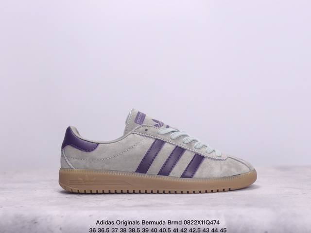 公司级adidas Originals Bermuda Brmd 时尚复古 耐磨轻便 低帮板鞋 货号:Ih0301 尺码:36 36.5 37 38 38.5