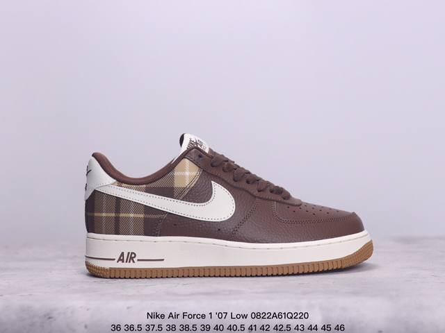 耐克 Nike Air Force 1 '07 Low 空军一号低帮，柔软、弹性十足的缓震性能和出色的中底设计，横跨复古与现代的外型结合，造就出风靡全球三十多年