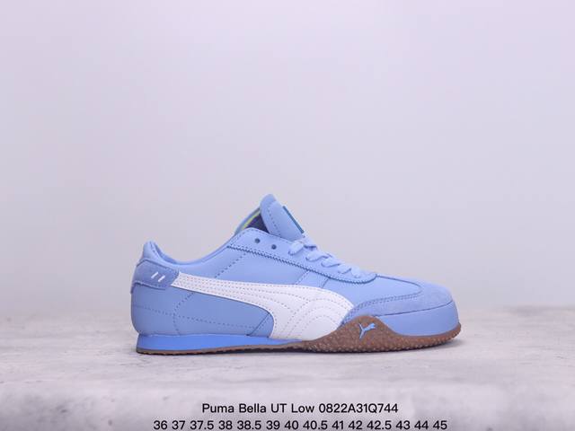 彪马puma Bella Ut Low 贝拉ut系列低帮薄底德训复古风经典百搭休闲慢跑鞋“皮革米白黑”402186 01 尺码：36-45 半 xm0822Q7