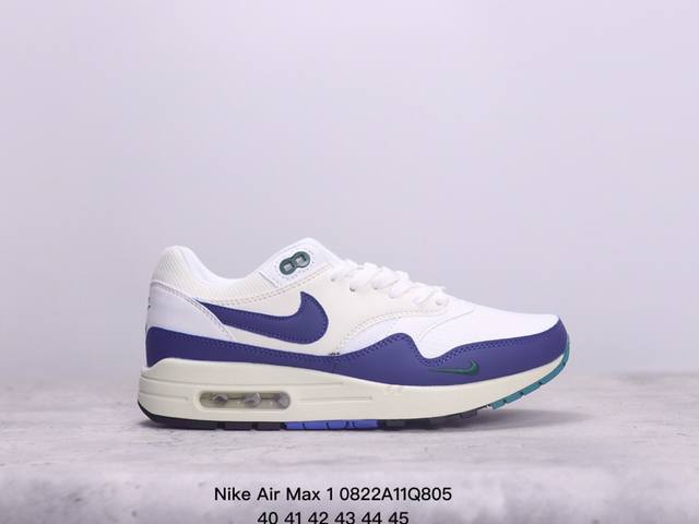 真标nike Air Max 1 Air Max 气垫 全新配色 鞋身材质均选择皮革、织物、麂皮多种材质覆盖，保证质感的前提下，层次感也相当不错。细节方面，除了