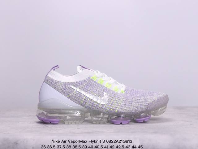 真标nike Air Vapormax Flyknit 3耐克全掌大气垫透气跑步鞋 货号:Cw5643- xm0822Q813