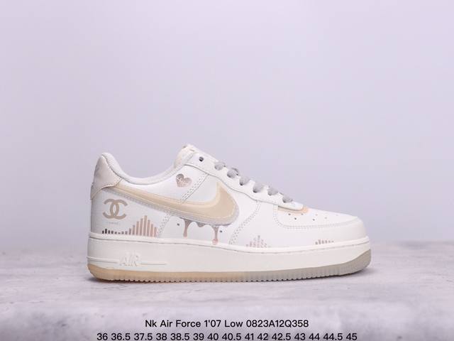 nk Air Force 1'07 Low 心率跳动 “Heart Rate Beating”空军一号低帮休闲板鞋 货号：Cw1574-708 心率跳动，心动时