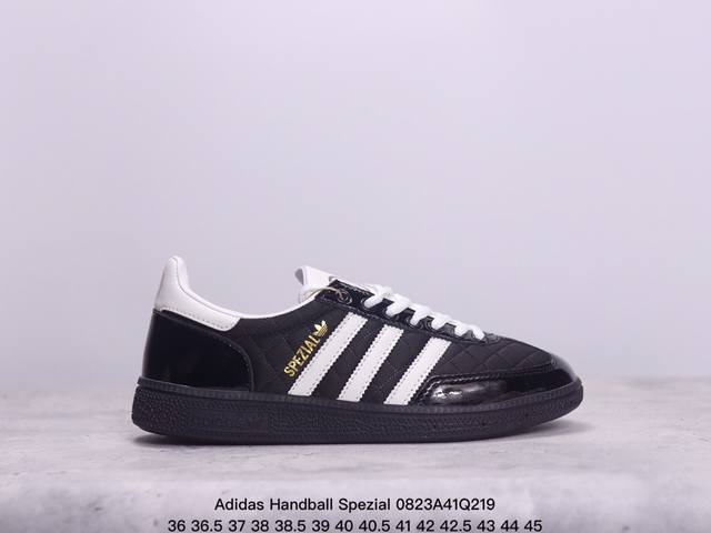 adidas Handball Spezial 阿迪达斯经典款 复古休闲板鞋 全鞋漆皮鞋头 织布鞋面 牛筋耐磨大底 官方货号:Jp5669 xm0823Q219