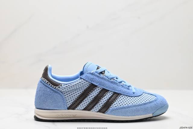 公司级阿迪达斯adidas Wb Sl76 三叶草复古休闲网面透气跑步鞋休闲运动鞋 货号:Ih9906 尺码:36 36.5 37 38 38.5 39 40