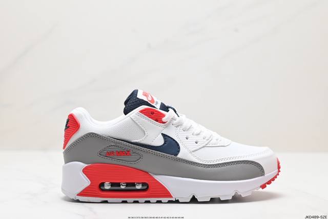 公司级nike Air Max 90初代系列低帮复古气垫百搭休闲运动慢跑鞋 货号:Db0625-101 尺码:36 36.5 37.5 38 38.5 39 4