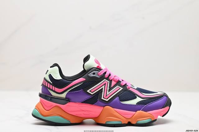 公司级new Balance 公司级版本 nb9060 联名款 复古休闲运动慢跑鞋 鞋款灵感源自设计师本人对夏日的怀日回忆。鞋面大身由空间双格及磨砂鞋面拼接而生