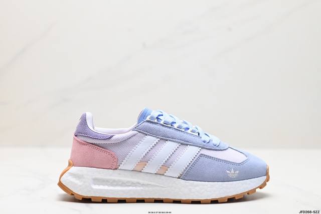 公司级阿迪达斯adidas Retropy E5阿迪新款运动休闲爆米花跑鞋 三叶草 厚底 新款低帮经典运动鞋以70年代经典跑步鞋为灵感 新鲜演绎复古造型 搭载a