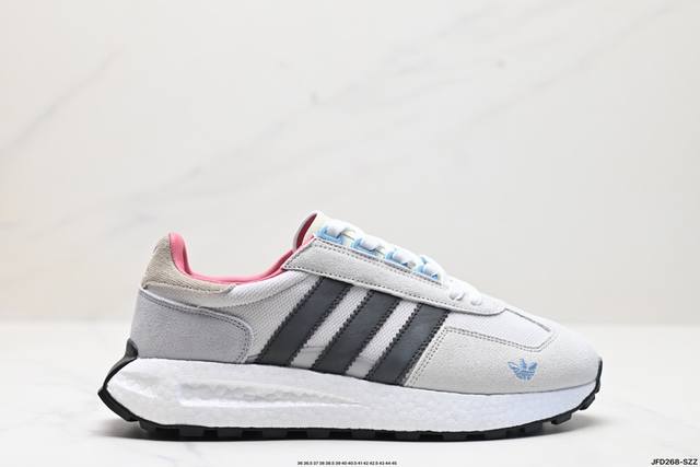 公司级阿迪达斯adidas Retropy E5阿迪新款运动休闲爆米花跑鞋 三叶草 厚底 新款低帮经典运动鞋以70年代经典跑步鞋为灵感 新鲜演绎复古造型 搭载a