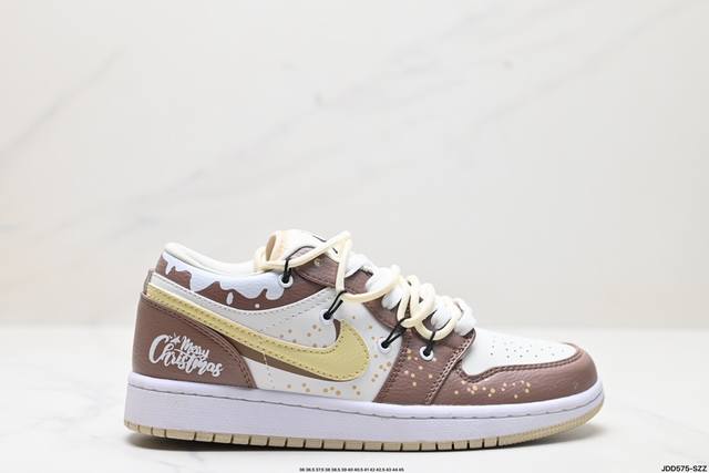 福利 公司级绑绳off-White解构风定制，耐克nike Air Jordan 1 Low”Brown Mocha“Aj1低帮乔丹一代低帮经典复古文化休闲运动