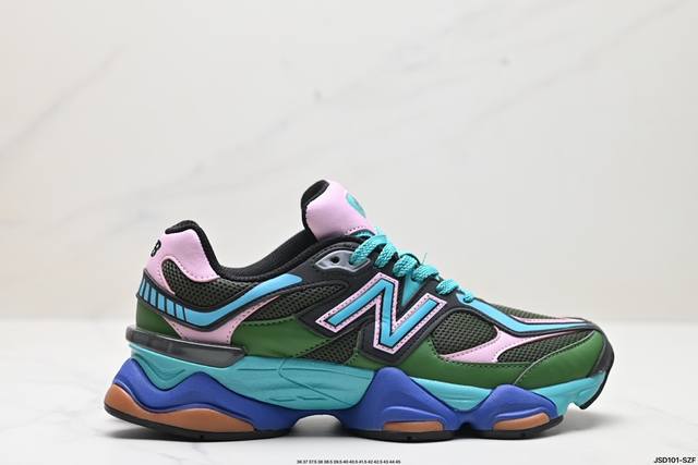 公司级new Balance 公司级版本 nb9060 联名款 复古休闲运动慢跑鞋 鞋款灵感源自设计师本人对夏日的怀日回忆。鞋面大身由空间双格及磨砂鞋面拼接而生