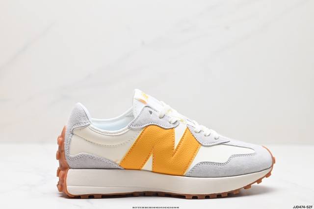 公司级new Balance Ms327 复古休闲运动慢跑鞋 完美细节 #全新 New Balance 327 系列 以更纯粹的复古风格设计打造的全新造型 侧身