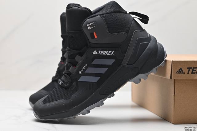 公司级adidas Terrex Swift R3 Mid Gtx阿迪达斯男子防水登山鞋 货号:Gy6765 尺码:40-45 ld:Jhd -Szg