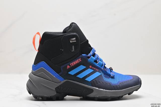 公司级adidas Terrex Swift R3 Mid Gtx阿迪达斯男子防水登山鞋 货号:Gy6765 尺码:40-45 ld:Jhd -Szg