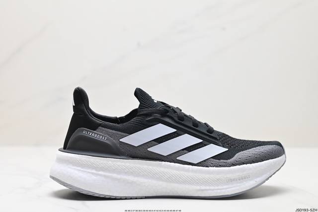 公司级阿迪达斯adidas Ultraboost 5X 耐磨缓震休闲运动跑鞋 采用网材搭配反光皮革鞋面 配上stretchweb网格外底 提供非凡穿着体验 一体