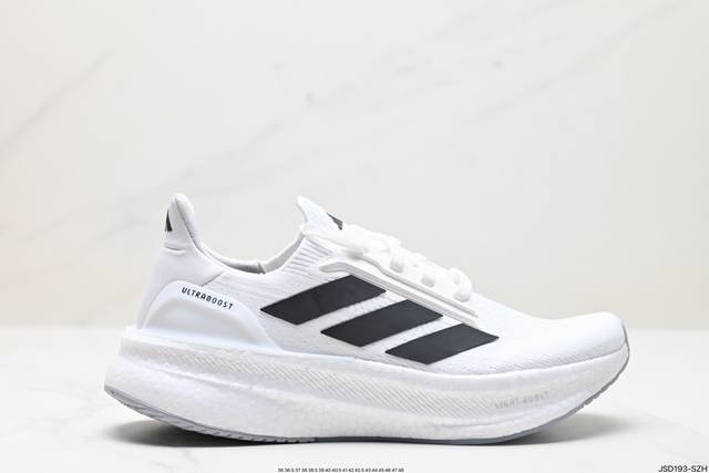 公司级阿迪达斯adidas Ultraboost 5X 耐磨缓震休闲运动跑鞋 采用网材搭配反光皮革鞋面 配上stretchweb网格外底 提供非凡穿着体验 一体