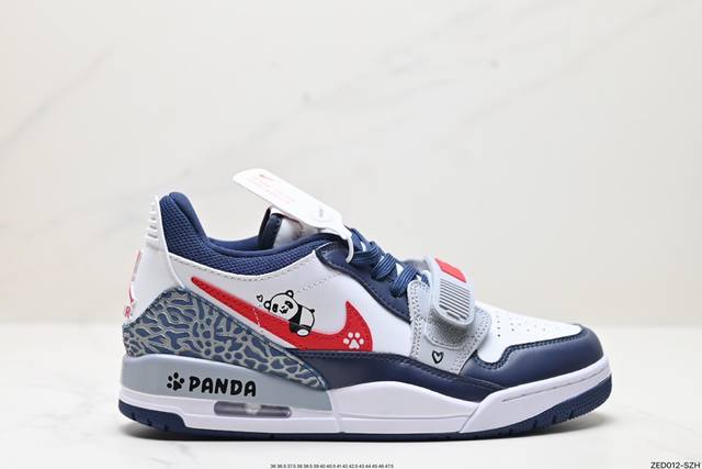 公司级三合一最强合体，多种新配色回归耐克nike Air Jordan Legacy 312 Low”White Grey Fog Blue Red“乔丹最强三 - 点击图像关闭