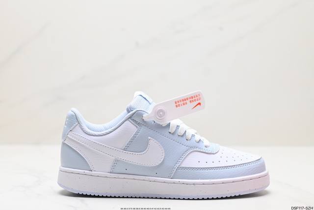 真标nike Court Vision Low 低帮百搭透气休闲运动板鞋，经典耐用的设计，兼顾舒适脚感和出众风范，演绎匠心之作。结构性的支撑贴合感结合复古篮球设