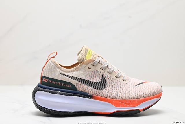 真标耐克nike Zoomx Invincible Run Fk3 短跑马拉松系带系列轻量休闲运动慢跑鞋 货号:Fq8720-140 尺码:36 36.5 37