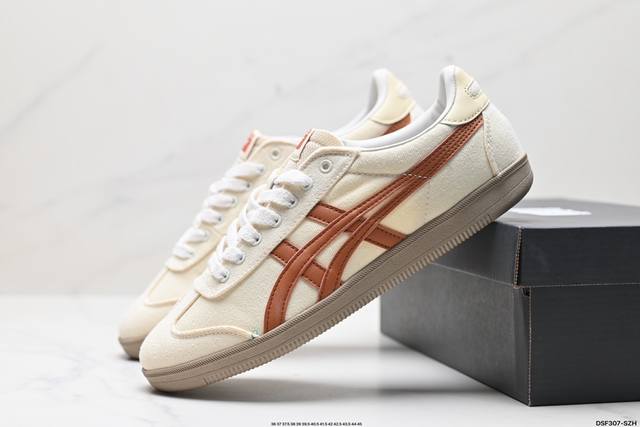 公司级亚瑟士 Onitsuka Tiger Tokuten 复古低帮休闲跑鞋 实拍首发 鞋跟 鞋舌处印有鬼塚虎特有的品牌logo标志 提升品牌的认知度 柔软内里