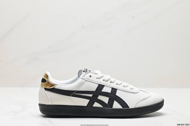 公司级亚瑟士 Onitsuka Tiger Tokuten 复古低帮休闲跑鞋 实拍首发 鞋跟 鞋舌处印有鬼塚虎特有的品牌logo标志 提升品牌的认知度 柔软内里